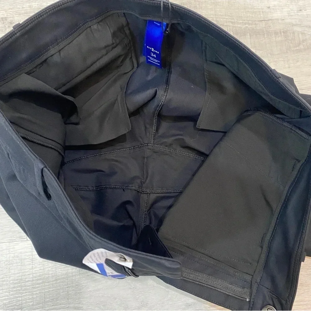 Kit Ace Mens NWT Navigator Essential Shorts Size 34 8in Inseam Black - Slim Fit